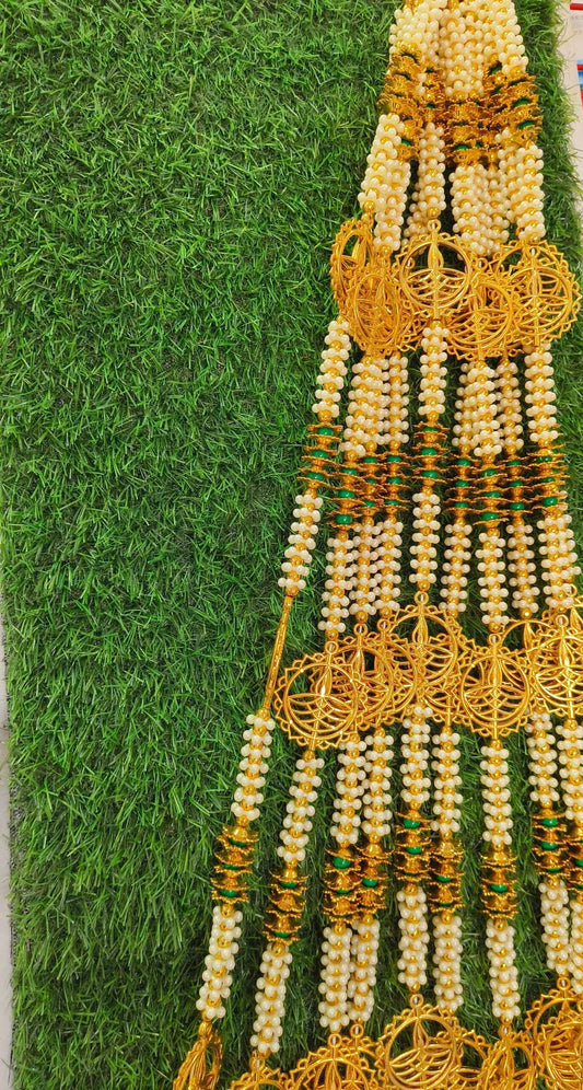 6086 (10 pcs) Moti Dual polished latkan 3 ft each