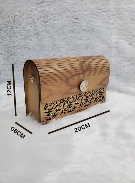 20031 Handcrafted wooden purse for women