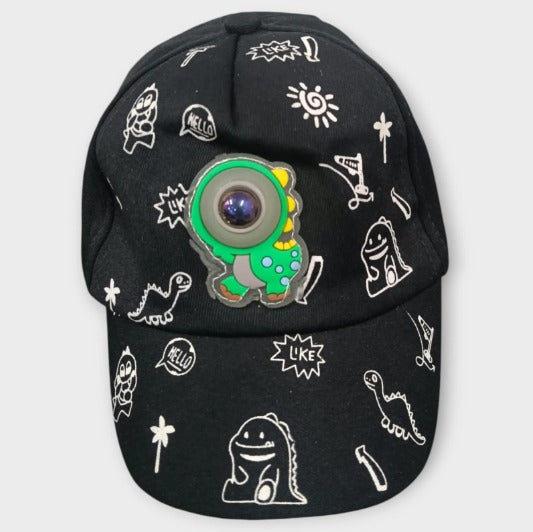 20113 Boys Baseball Cap 3D Dino Design with light
