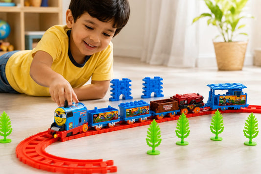 ZY-877-33KL Plastic Train Toy Set: Fun Toy for Kids | Super Express Train Toy for Kids  (1 Set)