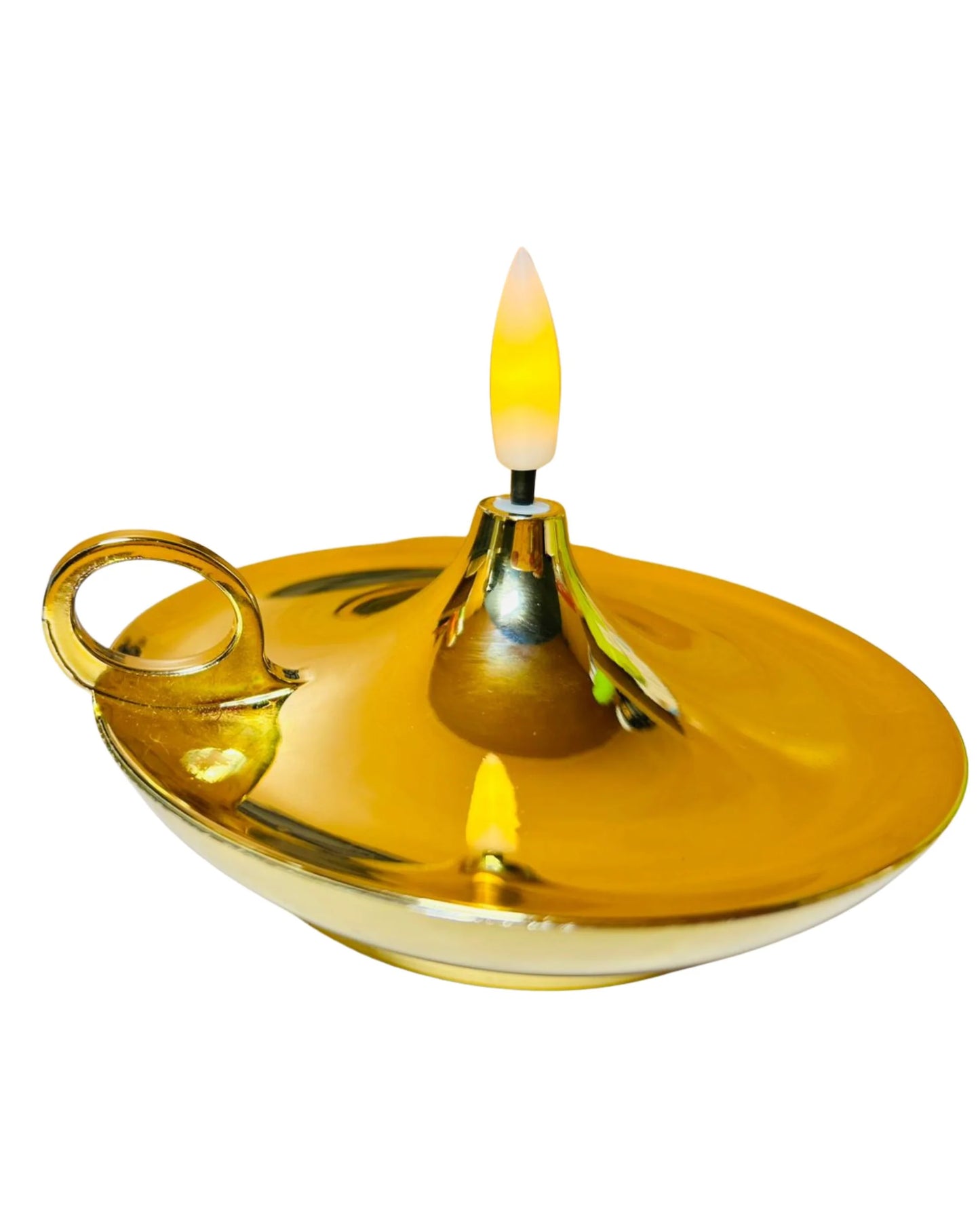 20308 Flameless Candle with Handle Flickering Long-Lasting Safe Light for Home and Festival Decor