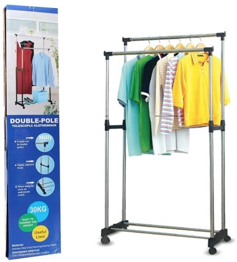6065 Double Pole Telescopic Cloth Rack