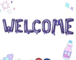 4164 Welcome Foil Ballons