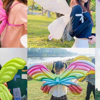 20190 Fairy Princess Wearable Butterfly Wings Foil Party Decoration Balloon for Children