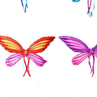 20190 Fairy Princess Wearable Butterfly Wings Foil Party Decoration Balloon for Children