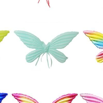 20190 Fairy Princess Wearable Butterfly Wings Foil Party Decoration Balloon for Children