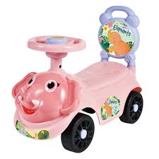 QX-5508 Push Ride On Car for Kids 1-3 Years Baby Push Car with Music, 3D Lights & Backrest Premium Ride On Toy