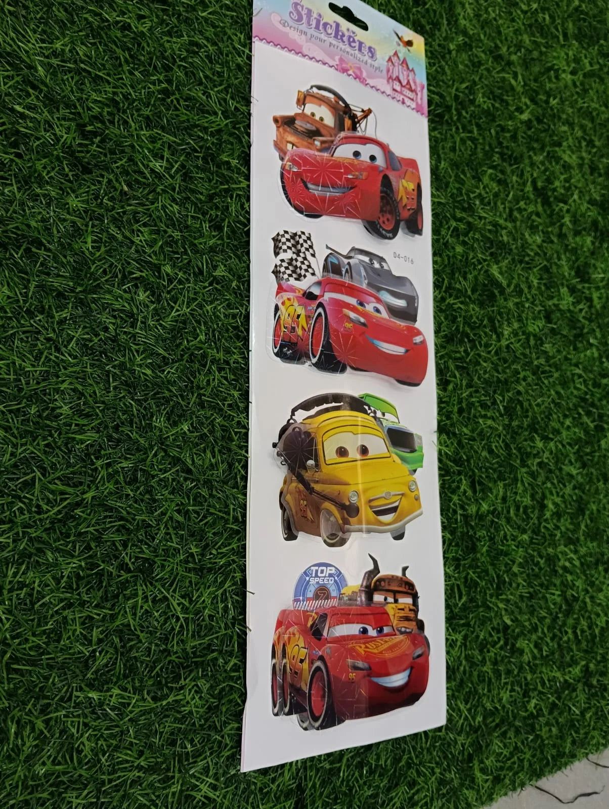 D4-016 Disney/Pixar Cars Slims Dimensional Stickers