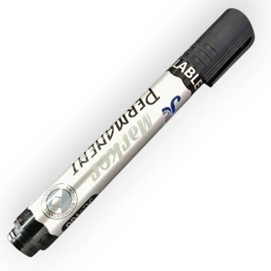 20151 (Pack of 10) Hauser Permanent Marker Pen, Black Colour