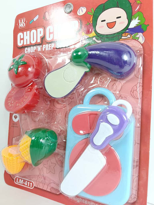 LM-411 Realistic Sliceable Fruit and Vegetable Cutting Kitchen Toy Set