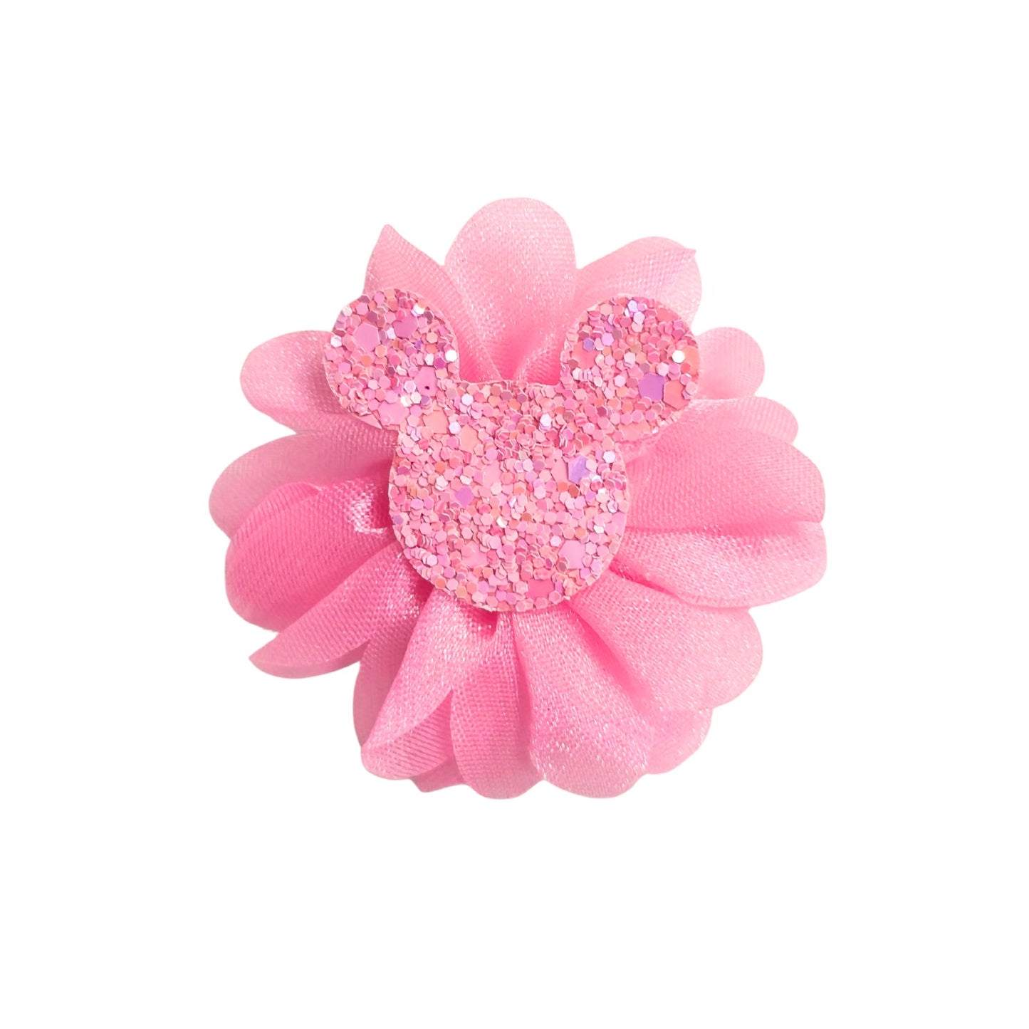 20617 {Pack of 10} Baby Girl Hair Clips Soft Flower Bow Strechable Hair clip Suitable For Newborns, Infants, Toddlers and Kids