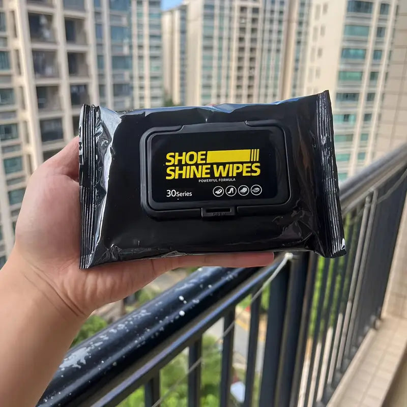 10039 Shoe Wipes Shine & Cleaning, 30pcs Wipes Portable Cleaning Wipes for Sneakers and Leather Shoes