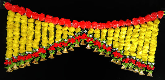 11149 Toran For Main Door Latest Home Decoration Entrance Hanging Handmade Bandarwal Gift Item {3 Feet}