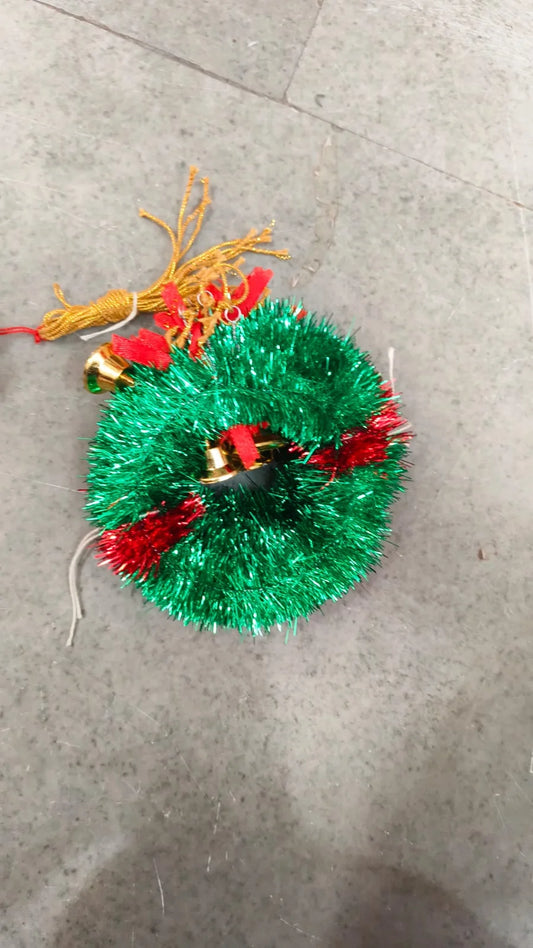 8080 ( 12 pcs ) Bell Wreath Christmas Decoration