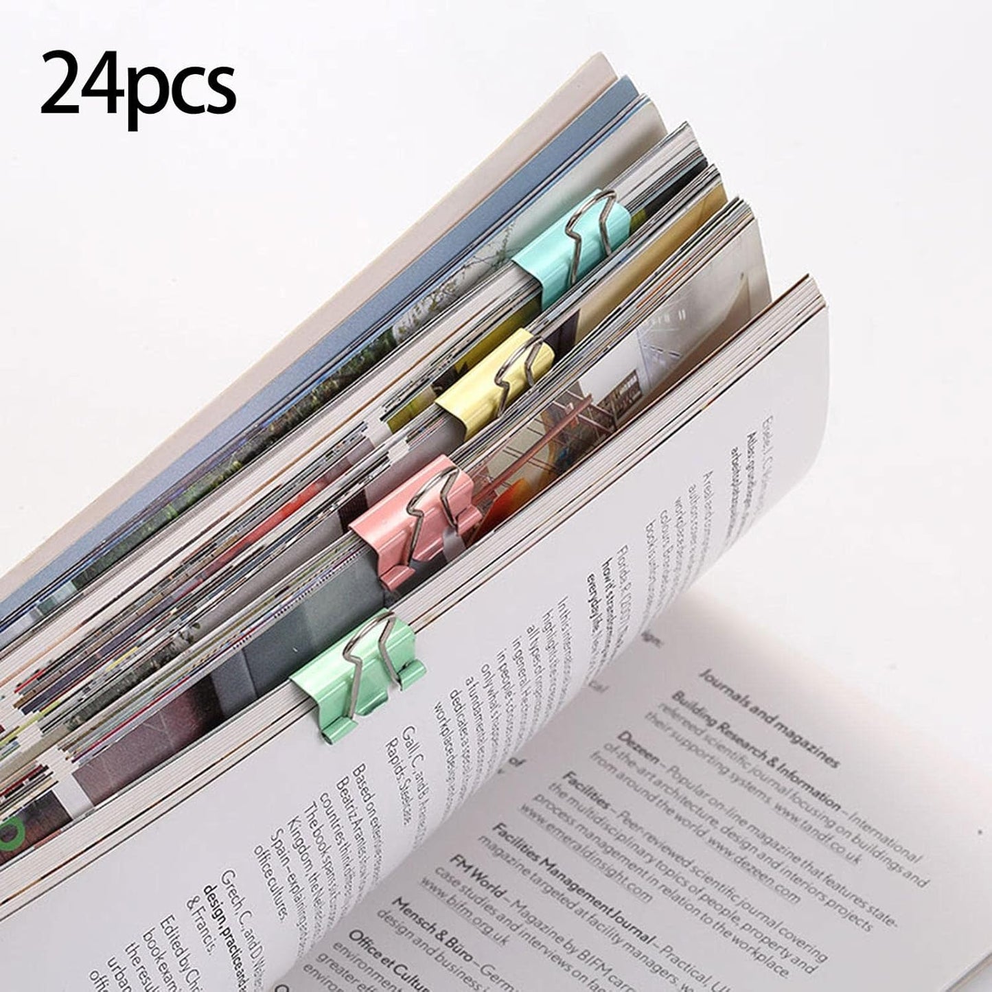805 {40 Pieces} Office Supplies Clips Metal Multifunctional For Paper Files Essay 19Mm | Office | Office Supplies | Desk Accessories |