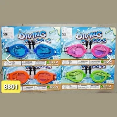 10266 Swimming Goggles , Multicolor Adjustable Strap Goggle Adults