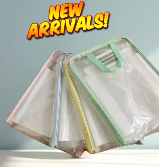 11313 Document Bag Mesh Zipper Pouch Zipper File Bags {Multicolor}