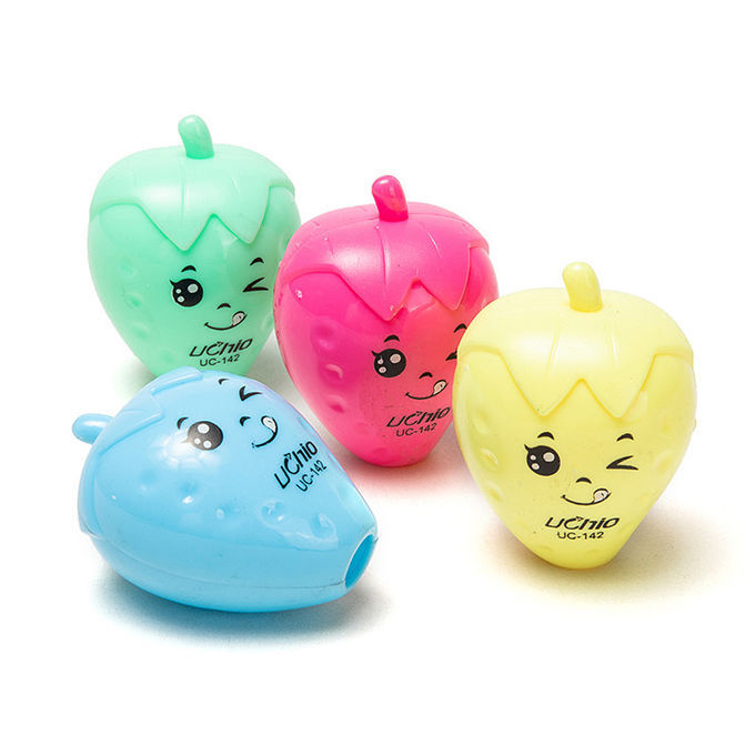 20675 Strawberry Kindergarten Cartoon Single Hole Pencil Sharpener {Random Color}
