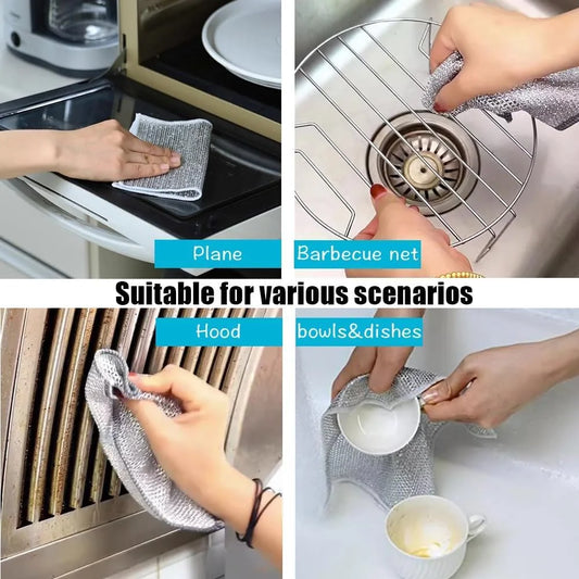 5486  Multipurpose Dishwashing Non-Scratch Cleaning Cloth for Kitchen