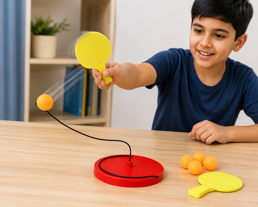 20933 Table Tennis Trainer Single Play Ping Pong Robot Red Durable | Sporting Goods | Indoor Games