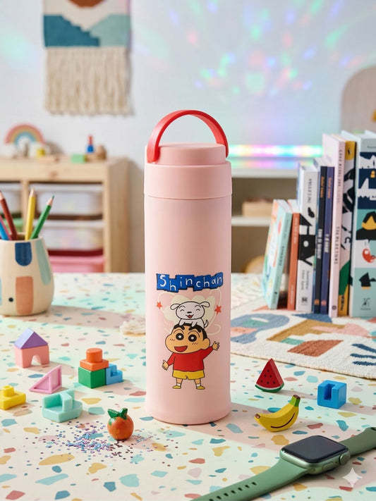 20481 Cute Cartoon Character Water Glass Bottle 400ML {Random Design}