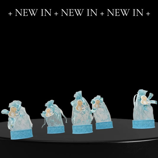 20047 Baby shower 12Pcs Organza baby shower candy bags