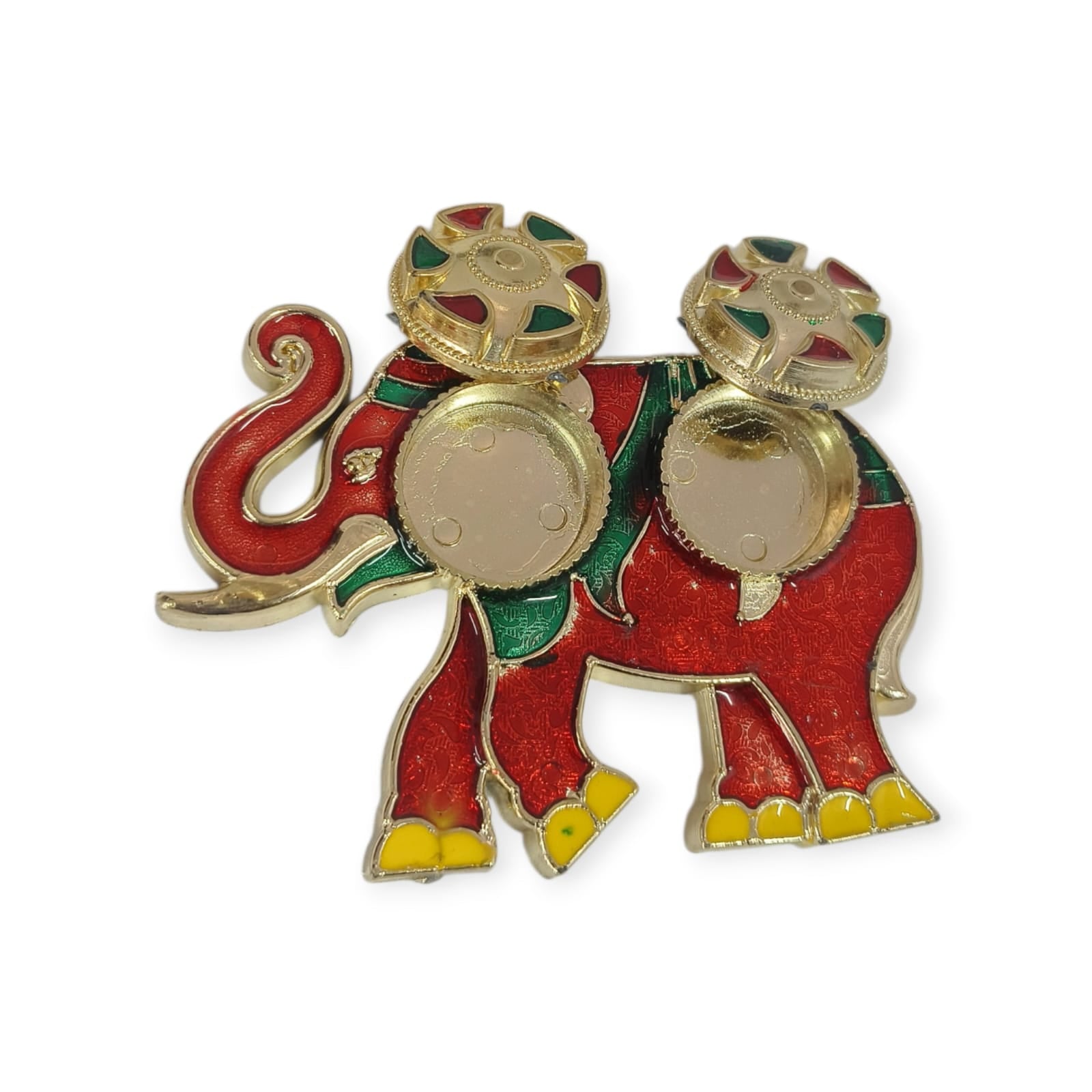 11361 Haldi Kumkum Colourful Cow Holder for Festival items