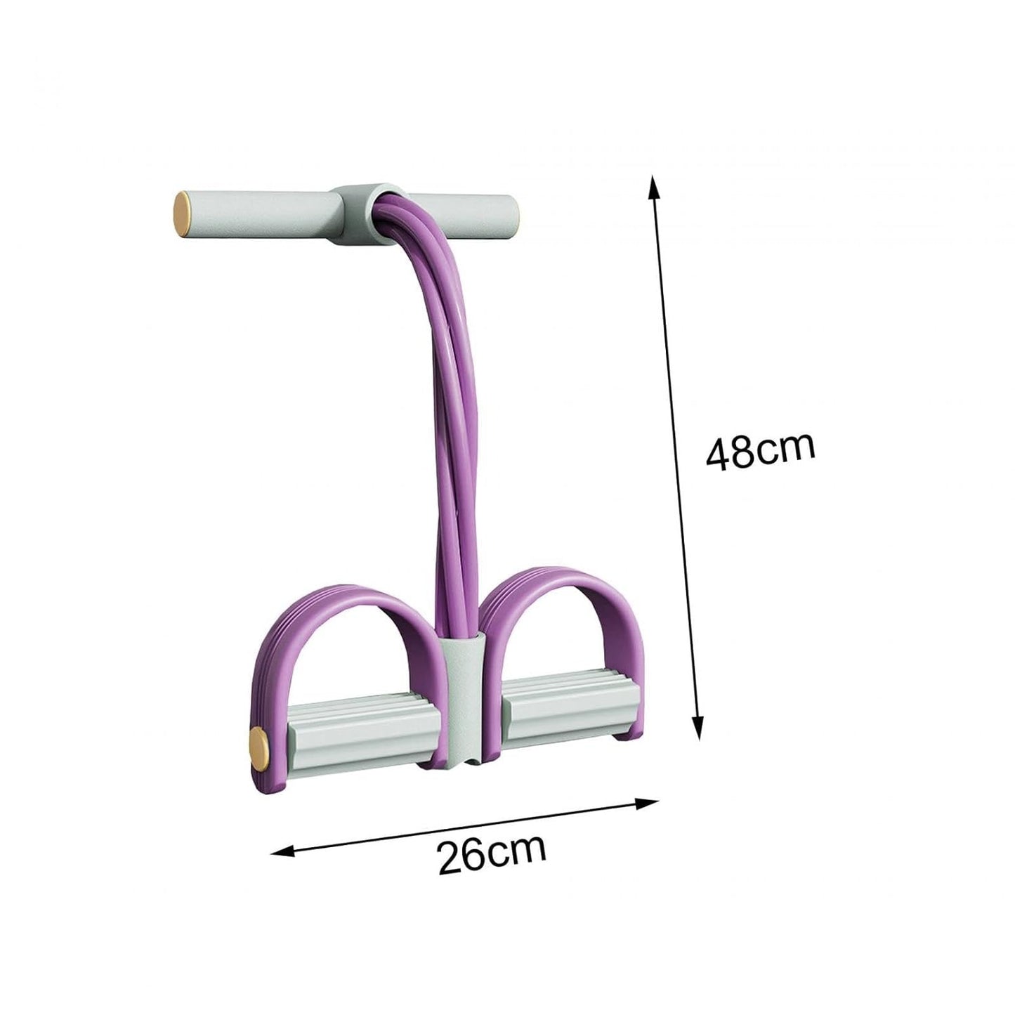 20575 Multifunction Exercise Tension Rope Foot Pedal Resistance Fitness Pull Bands Purple | Fitness, Running & Yoga