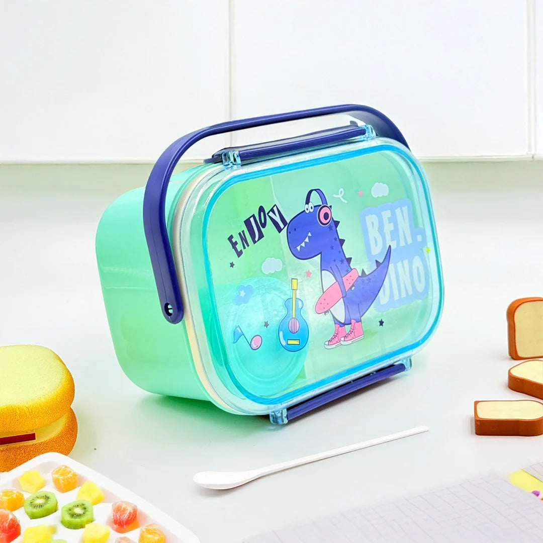 2572 Customized Big Lunch Box with Unicorn/Dragon Design {Random Design}