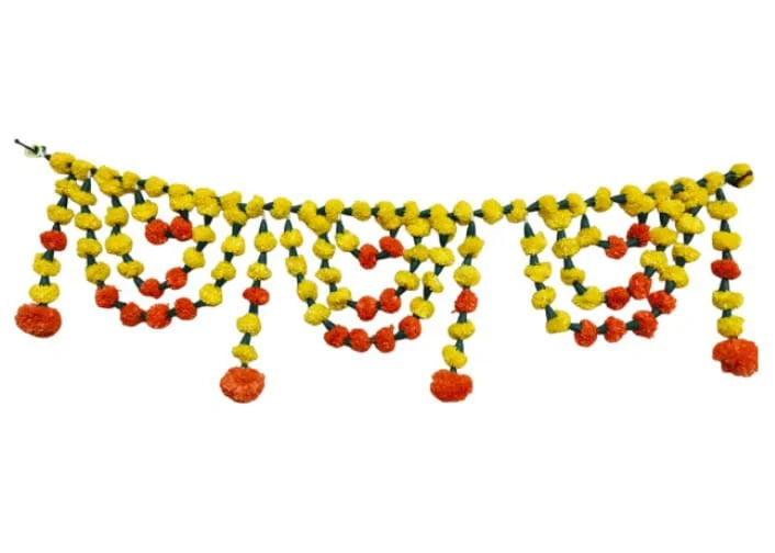 5009 Door Pom pom Toran 3 Feet Bandhanwar