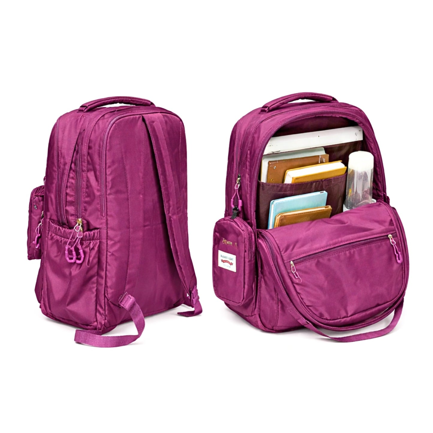 20485 Large Capacity Korean Style Schoolbag for Girls – Forest Department College Style Soft Girl Backpack {4 Compartment } Size=45*27*17 Cm