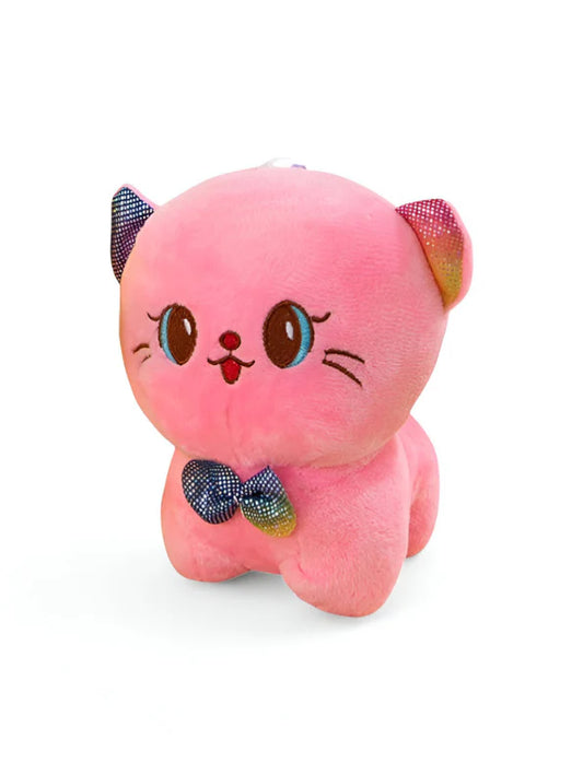 20064 Cat Soft Toy for Babies 17*12 Cm Toy Kids Catty Plush Toy for Kids Cute Kitty Filled Soft Toy Birthday Gift (Multicolor)
