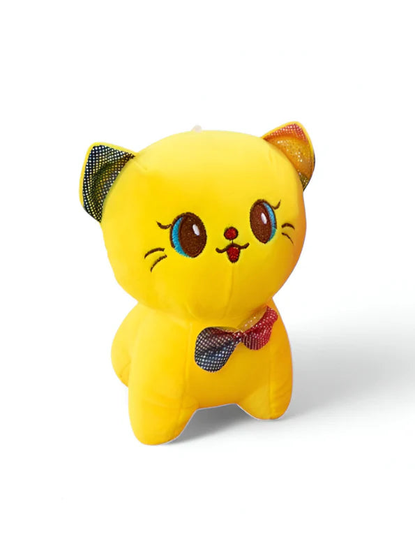 20064 Cat Soft Toy for Babies 17*12 Cm Toy Kids Catty Plush Toy for Kids Cute Kitty Filled Soft Toy Birthday Gift (Multicolor)