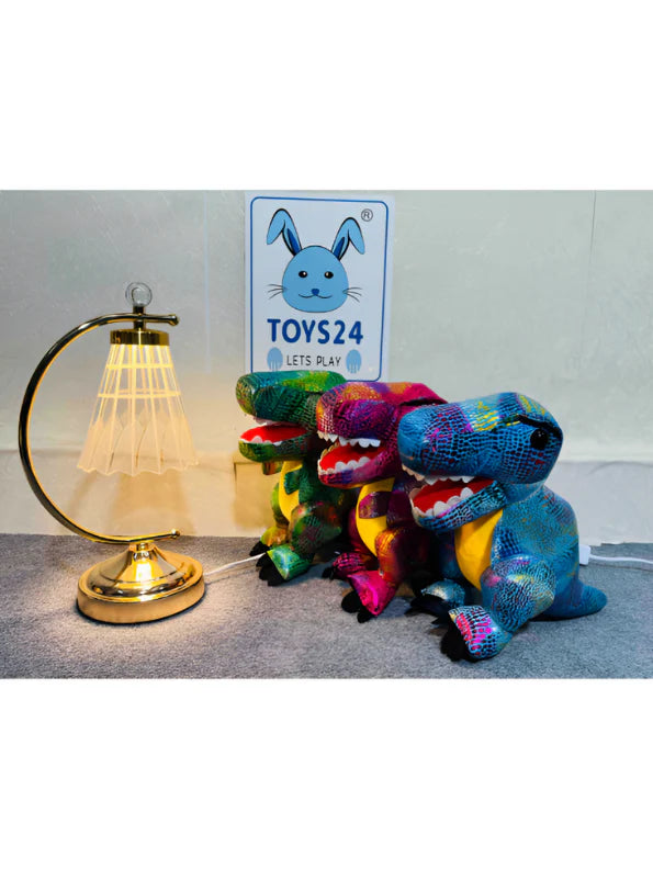 10563 Super Soft Purple Foiled Dinosaur Soft Toy for kids