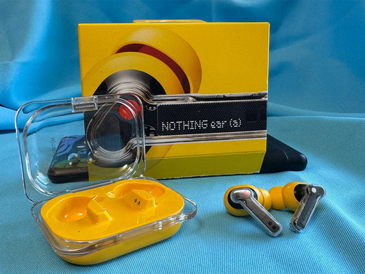 20432  Wireless Earbuds, 45dB Hybrid Noise Cancelling, Hi-Res Audio, Advanced Equaliser, Dual Connect, 6 Mics, 42.5H Playtime, Bluetooth Yellow