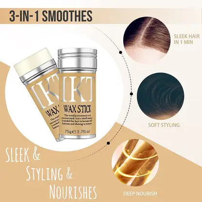10815 Hair Wax Stick Edge Control Slick Hair Pomade Stick Non-greasy Styling Wax Hair Wax (75 g)