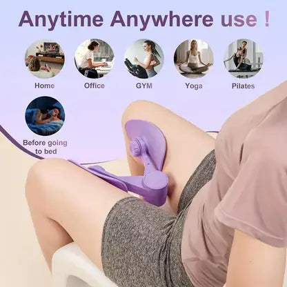 20167 Hip Trainer, Thigh Master, Pelvic Floor Strengthening Device Men/Women, Kegel Trainer for Postpartum Rehabilitation {Random Color}
