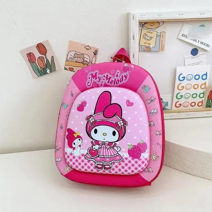 20137 Children school bag cartoon hard shell backpack kindergarten school bag for Girls {Random Design}