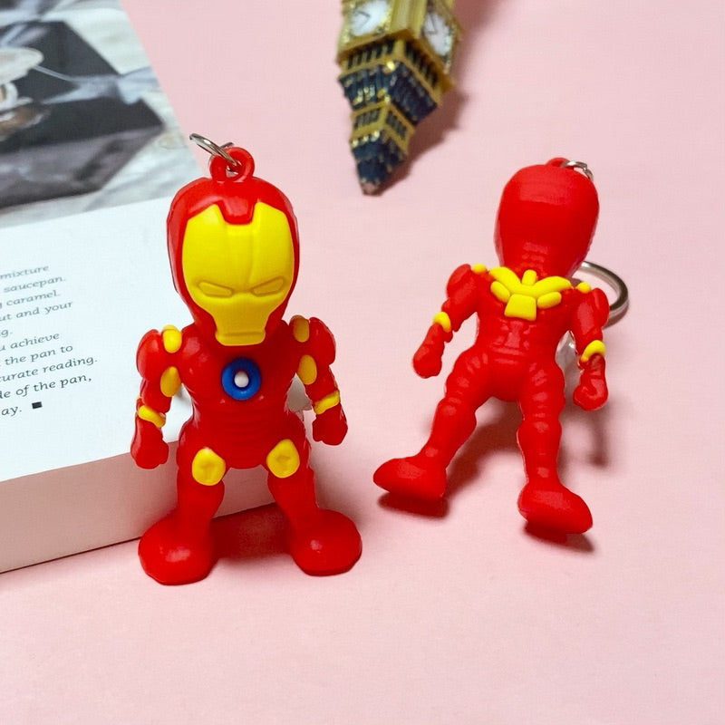 20886 {Pack of 12} Superhero Keychains as Birthday Return Gifts for Kids