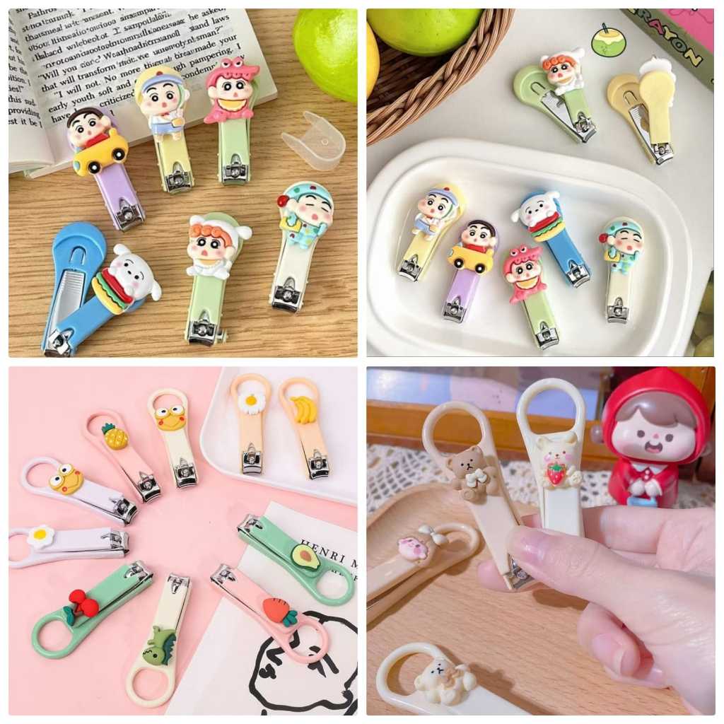 20950 Shinchain Nail Cutter for Kids – Random Cute Cartoon Mini Nail Clippers, Portable Stainless Steel Nail Cutter for kids