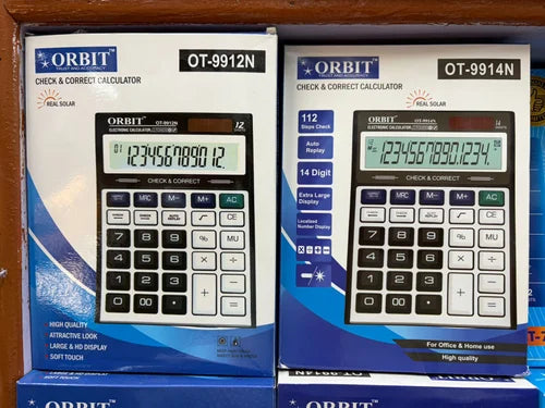 OT-9912N Electronic Calculator, Large Display, Dual Power Calculator