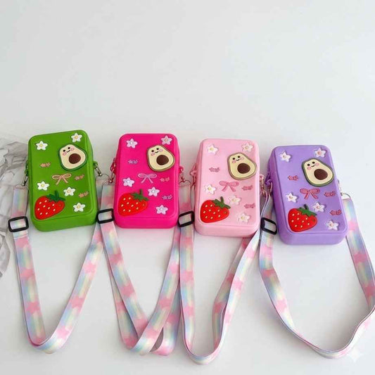 21309 Silicone Coin Purse, Convenient Silicone Bag, Mobile Phone Data Cable Storage Bag, Zipper Storage Bag