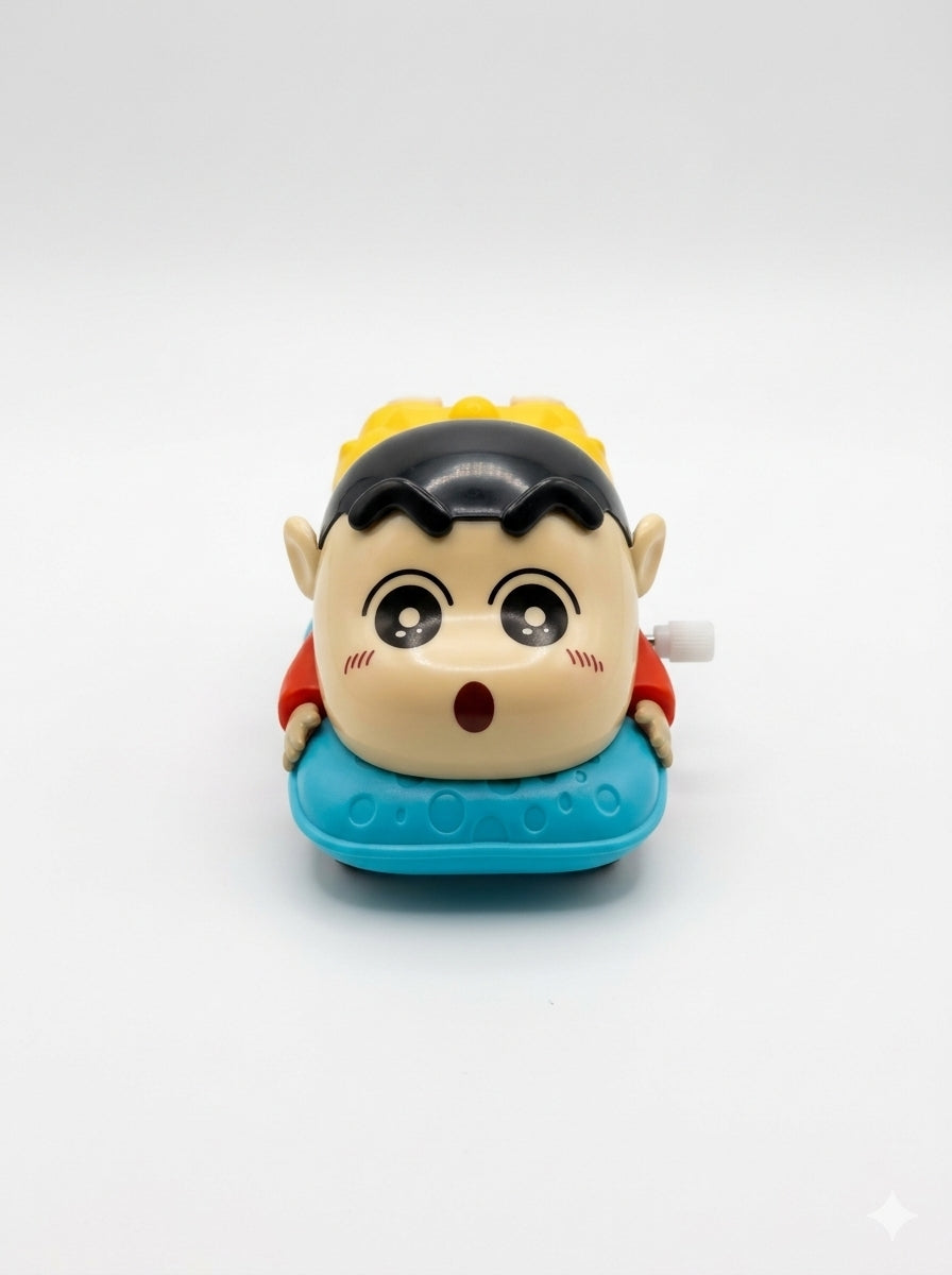 21232 Crayon Shin Chan Wind Up Crawling Toy Figure Red Clockwork Walking Cartoon Character Toy Mechanical Wind Up Action Figure No Battery Required Educational Fun Toy for Kids Boys Girls