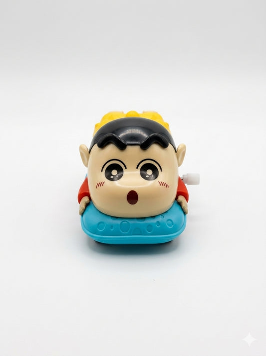 21232 Crayon Shin Chan Wind Up Crawling Toy Figure Red Clockwork Walking Cartoon Character Toy Mechanical Wind Up Action Figure No Battery Required Educational Fun Toy for Kids Boys Girls