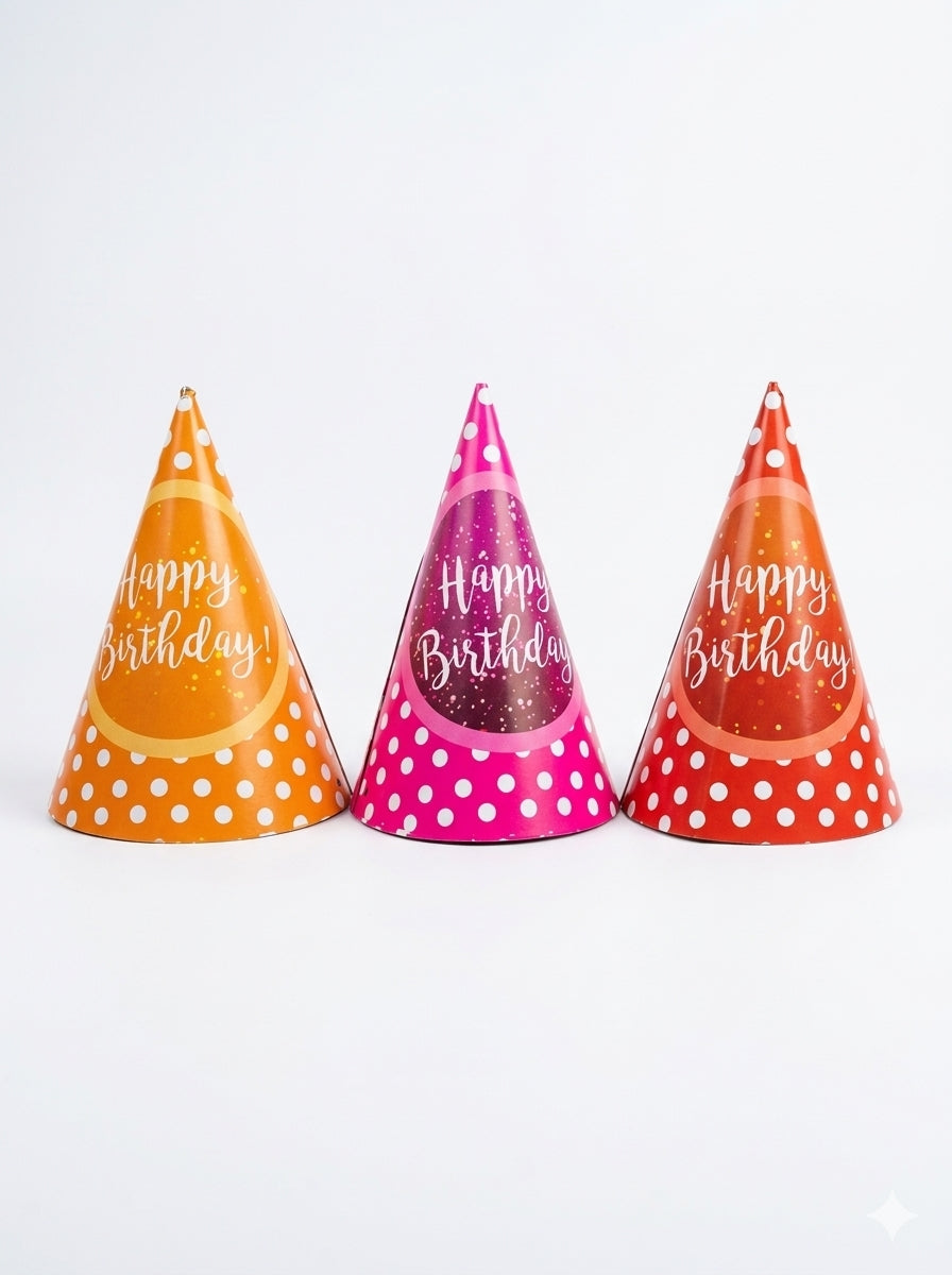 21209  (10 of Pack) Happy Birthday" Party Hats