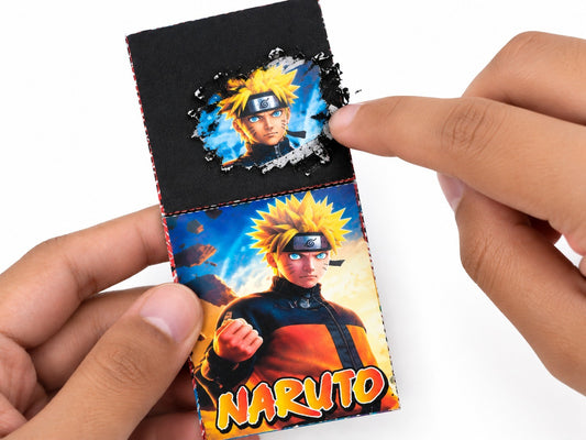 21269 Naruto Scratch Card Collection Pack of 20 Colorful Anime Cards for Kids