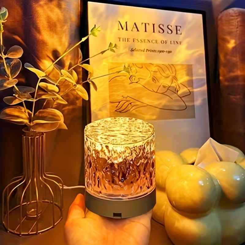 21277 Acrylic Table Lamp Nightlight Farm house Hotel Ambient Lights Home Desk Light USB Plug | Lamps, Lighting  | Night Lights