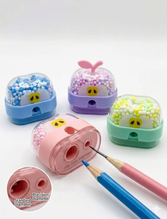2734 Teddy Bear Pencil Sharpener with Dust Collector Stationary Items for Kids