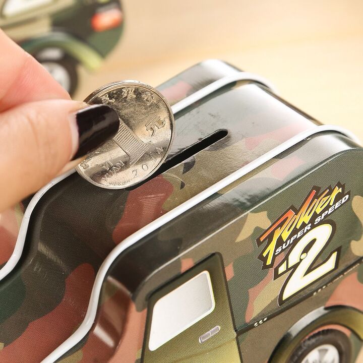 20195 Military Truck Design {Money bank} Coin Box With Lock