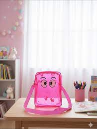 020130 Transparent Crossbody Bag Neon Funky Eye Sling Bag